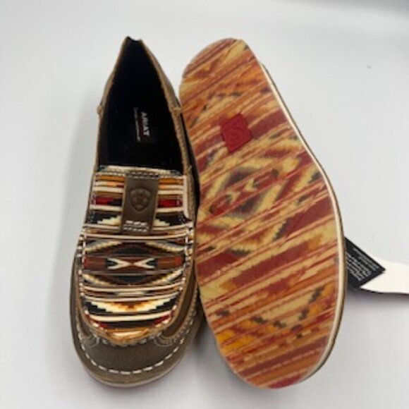 NEW Ariat Cruisers Brown Bomber Chimayo Leather Women’s Slip On Shoes Size 6.5 - Picture 9 of 13